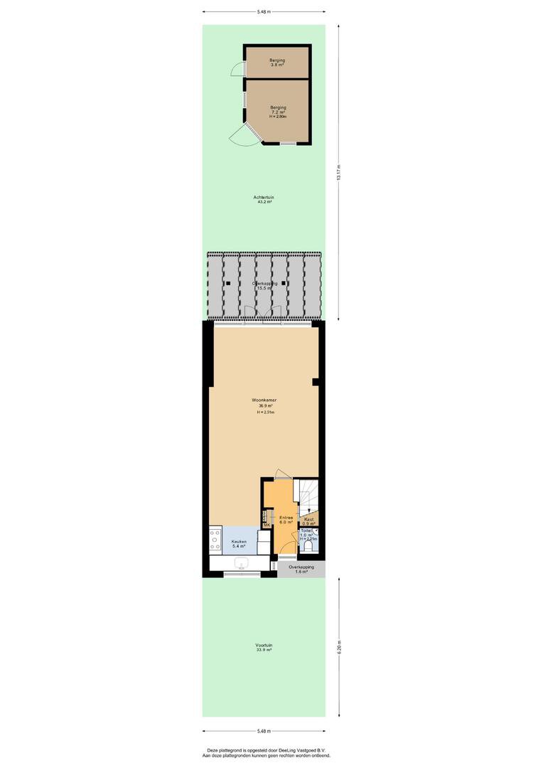 Begane grond met tuin