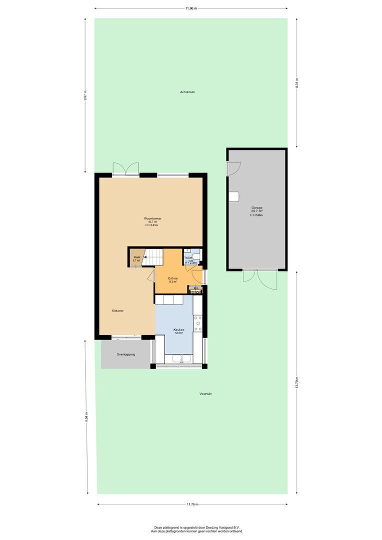 Begane grond met tuin