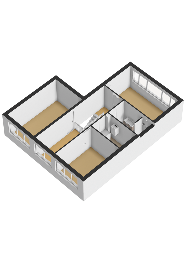 Eerste verdieping 3D
