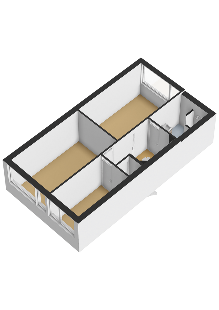 Eerste verdieping 3D