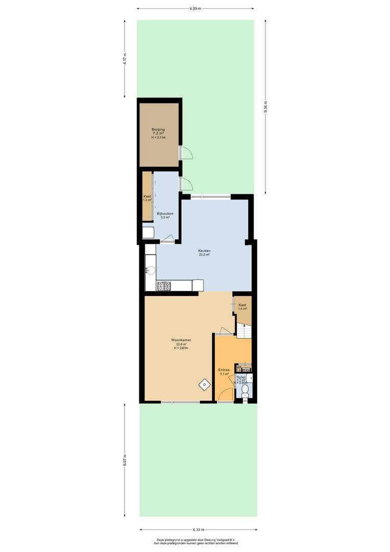 Begane grond met tuin