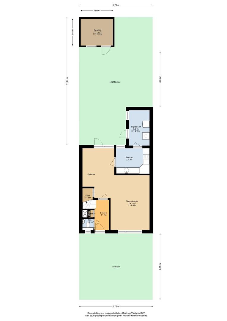 Begane grond met tuin