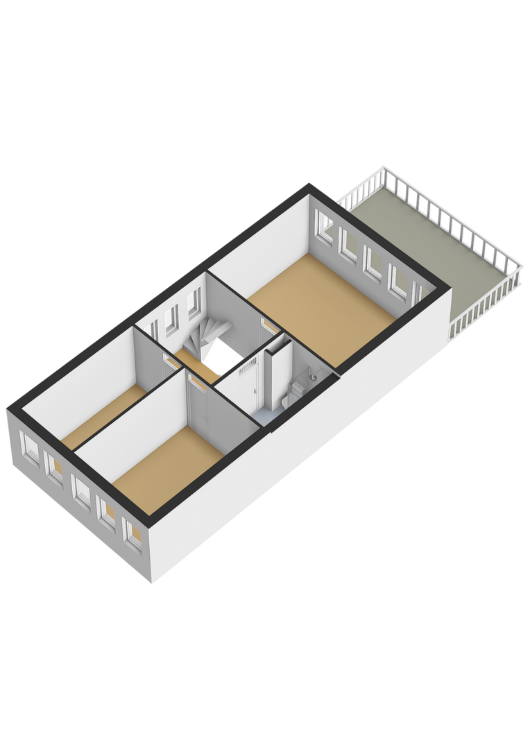 Eerste verdieping 3D