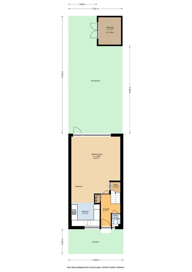 Begane grond met tuin