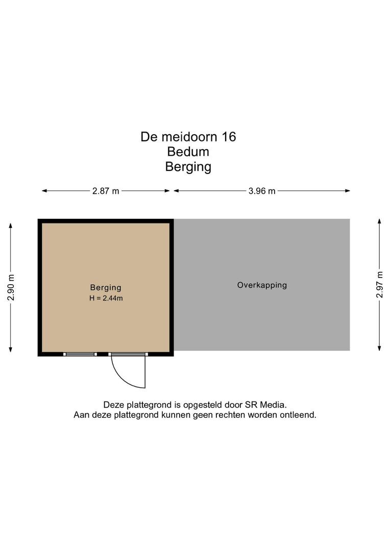 Berging met overkapping