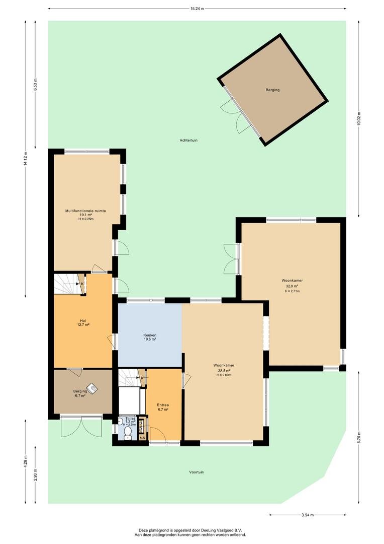 Begane grond met tuin