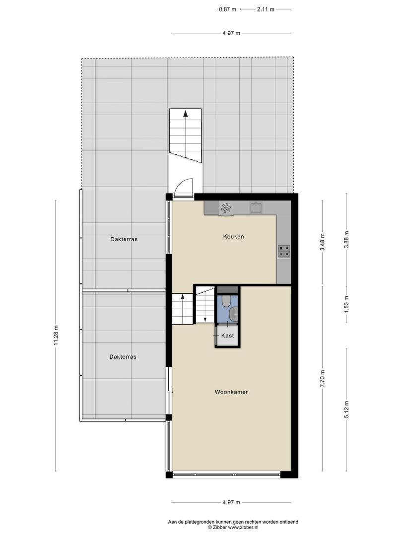 Derde en vierde woonlaag