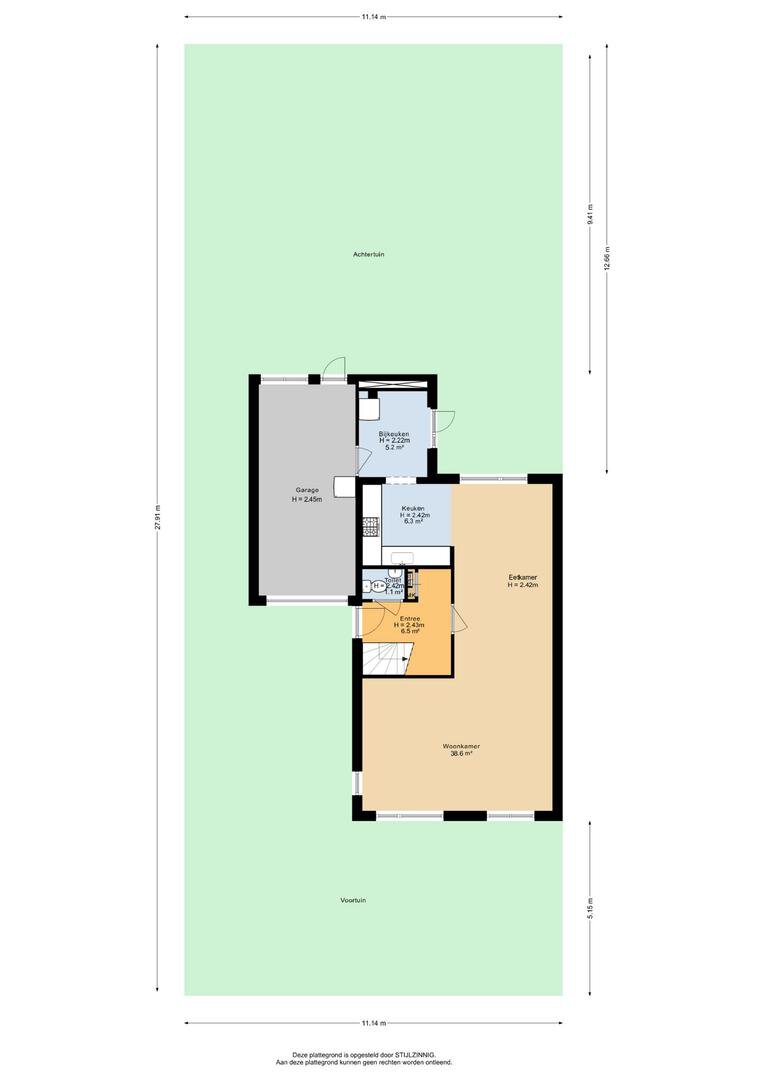 Begane grond met tuin