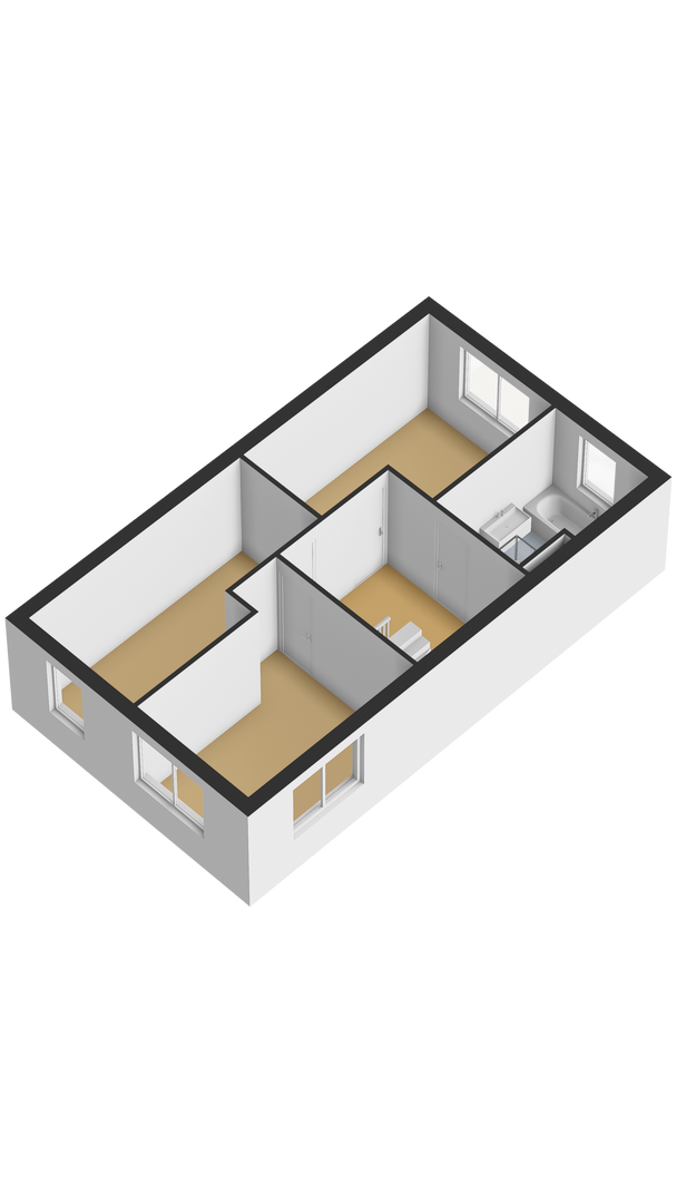 Eerste verdieping 3D